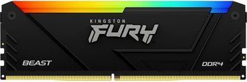 Пам'ять ПК Kingston DDR4 16GB KIT (8GBx2) 3600 FURY Beast RGB KF436C17BB2AK2/16 фото