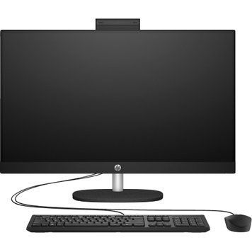 Комп'ютер персональний моноблок HP All-in-One 27" FHD IPS AG, Intel U7-155U, 16GB, F512GB, UMA, WiFi, кл+м, DOS, чорний D3MU2EA фото