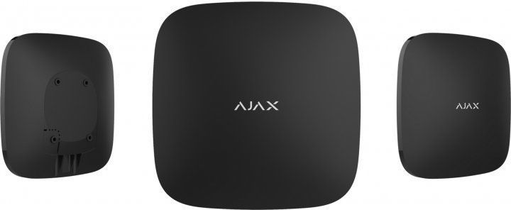 Інтелектуальна охоронна централь Ajax Hub 2, модуль 4G, ethernet, jeweller, бездротова, чорний 000026661 фото