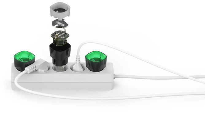 Розумна розетка Ajax Socket, 230V, 11А, 2.5 кВт, jeweller, бездротова, білий 000012320 фото