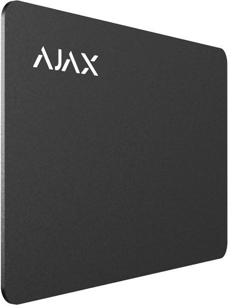 Картка Ajax Pass 1шт, Jeweller, безконтактна, чорний AP1PB фото