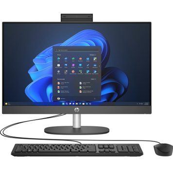 Комп'ютер персональний моноблок HP 240-G10 23.8" FHD IPS AG, Intel i3-N300, 16GB, F512GB, UMA, WiFi, кл+м, 3р, Win11P, чорний 936H3EA фото