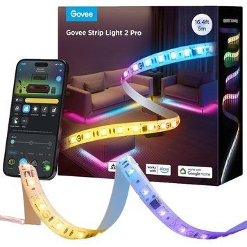 Лента светодиодная умная Govee H61F5 Strip Light 2 Pro, 5м, RGBWWIC, WI-FI/Bluetooth, білий H61F53D1 фото