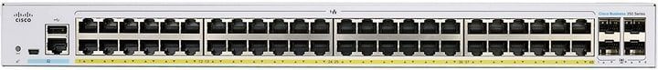 Комутатор Cisco CBS350 48xGE, Full PoE, 4x1G SFP, Managed CBS350-48FP-4G-EU фото