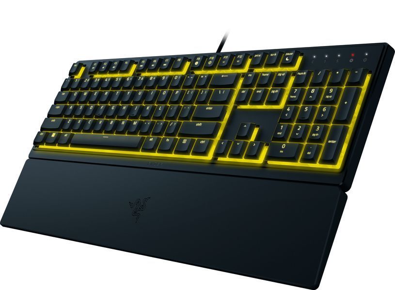 Клавіатура мембранна Razer Ornata V3 X 104key, USB-A, EN/UK, RGB, чорний RZ03-04471900-R371 фото