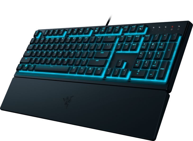 Клавіатура мембранна Razer Ornata V3 X 104key, USB-A, EN/UK, RGB, чорний RZ03-04471900-R371 фото