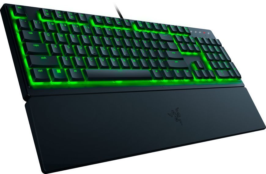 Клавіатура мембранна Razer Ornata V3 X 104key, USB-A, EN/UK, RGB, чорний RZ03-04471900-R371 фото
