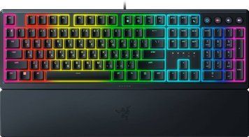 Клавіатура механічна Razer Ornata V3 104key, Mecha-Membrane Switch, USB-A, EN/UK, RGB, чорний RZ03-04462100-R371 фото