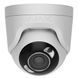 IP-Камера дротова Ajax TurretCam HL white, 8мп, 2.8мм, гібридне підсвічування IR 50м, білий Led 50м, Poe, True WDR, IP 65, ІЧ 50м, аудіо, кут огляду 100&deg; до 110&deg;, купольна, біла 000059518 фото 1