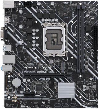 Материнcкая плата ASUS PRIME H610M-K D4 s1700 H610 2xDDR4 M.2 HDMI D-Sub mATX 90MB1A10-M0EAY0 фото