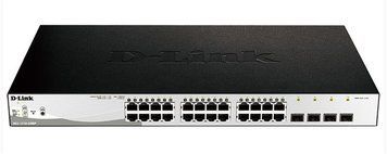 Комутатор 24xGE PoE, 4xSFP, 370W, WebSmart D-Link DGS-1210-28MP DGS-1210-28MP фото