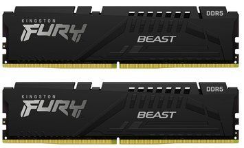 Память ПК Kingston DDR5 32GB KIT (16GBx2) 6000 FURY Beast EXPO KF560C36BBE2K2-32 фото