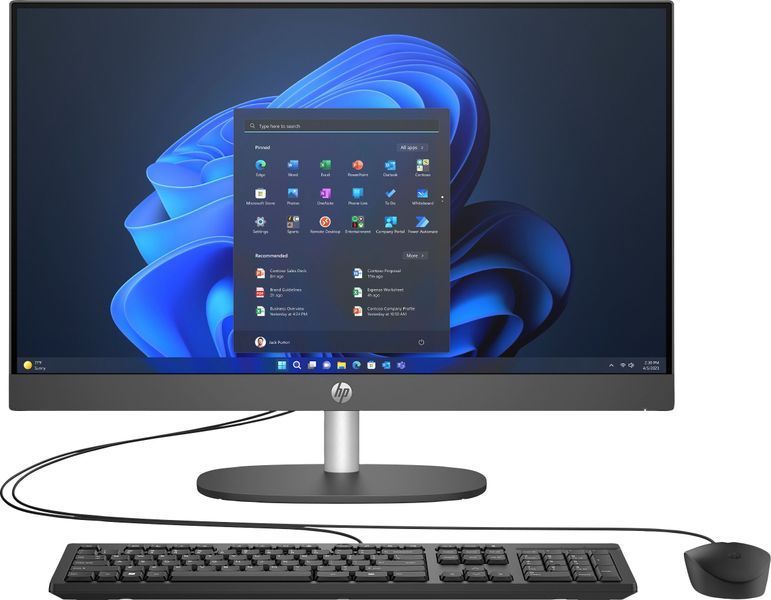 ПК Моноблок HP 240-G10 23.8" FHD IPS AG, Intel U5-125U, 8GB, F512GB, UMA, WiFi, кл+м, DOS D10FBET фото
