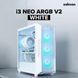 Корпус Zalman I3 Neo ARGB V2 без БП, 2xUSB3.0, 1x Type C, 4x120мм, ARGB, VGA 355мм, LCS ready, TG Side Panel, ATX, белый I3NEOARGBV2WHITE фото 2