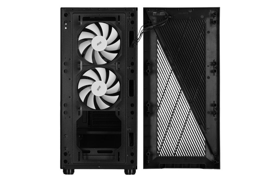 Корпус 2E GAMING Infinity G205A без БЖ 2xUSB3.0, 1xUSBType-C, 1x120мм ARGB, 2x120мм, VGA 345мм, LCS ready, TG Side Panel, ATX, чорний 2E-G205A фото