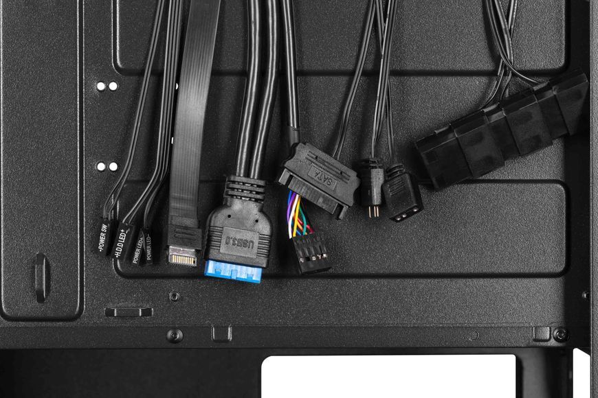 Корпус 2E GAMING Infinity G205A без БЖ 2xUSB3.0, 1xUSBType-C, 1x120мм ARGB, 2x120мм, VGA 345мм, LCS ready, TG Side Panel, ATX, чорний 2E-G205A фото
