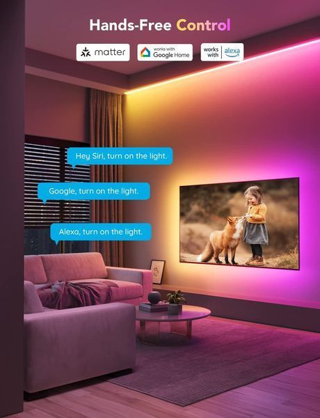Лента светодиодная умная Govee H100E LED Strip Light M1 Matter Compatible 1m extension of H61E1, 5м, Белый H100E0D1 фото