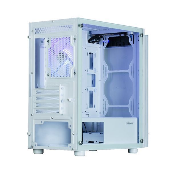 Корпус Zalman T4 Plus без БЖ, 2xUSB3.0, 1xUSB2.0, 1x120мм ARGB, VGA 3200мм, LCS ready, TG Side Panel, mATX, білий T4PLUSWHITE фото