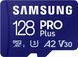 Карта пам'яті Samsung microSD 128GB C10 UHS-I R180MB/s PRO Plus MB-MD128SA/EU фото 1