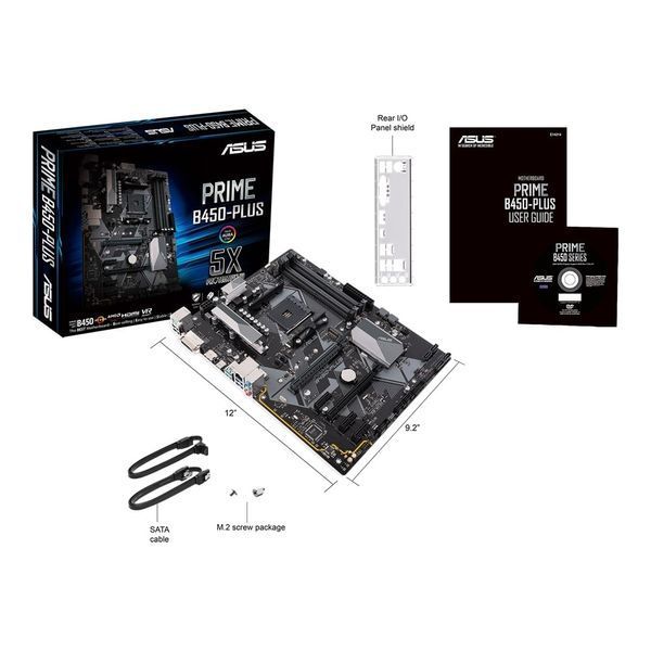 Материнcька плата ASUS PRIME B450-PLUS sAM4 B450 2xDDR4 HDMI DVI ATX 90MB0YN0-M0EAY0 фото
