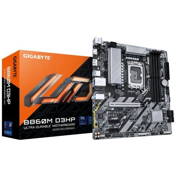 Материнська плата GIGABYTE B860M D3HP sAM5 B860 4xDDR5 M.2 HDMI DP mATX B860M_D3HP фото
