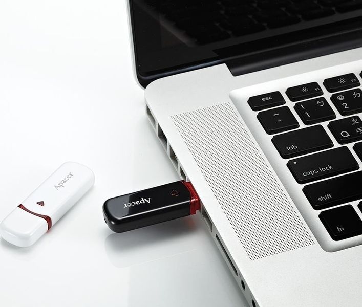 Накопичувач Apacer 32GB USB 2.0 Type-A AH333 Білий AP32GAH333W-1 фото