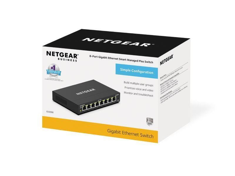 Коммутатор NETGEAR GS308E 8xGE, WebSmart GS308E-400EUS фото