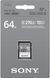 Карта памяти Sony SDXC 64GB C10 UHS-II U3 V30 R270/W45MB/s Entry SFE64A.ET4 фото 3