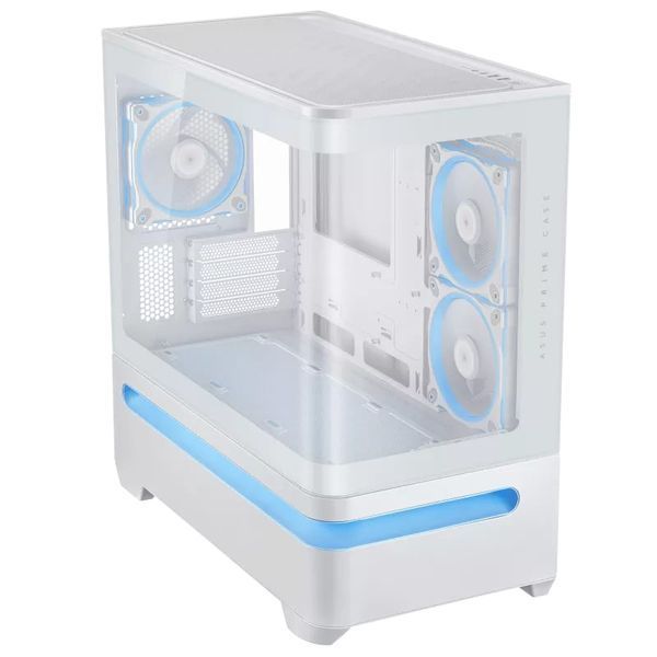 Корпус Prime AP202 Tempered Glas ARGB, без БЖ, 2xUSB3.2, 1xUSB Type-C, Tempered Glass side, mATX, білий ASUS 90DC00P3-B19000 90DC00P3-B19000 фото