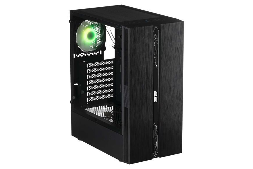 Корпус 2E GAMING Runa G2107 без БЖ 1xUSB3.0, 2xUSB2.0, 1x120мм ARGB, VGA 325мм, LCS ready, TG Side Panel, ATX, чорний 2E-G2107 фото