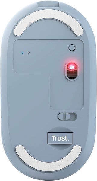 Мышь Trust Puck Rechargeable, Ultra-Thin, BT/WL, Silent, Синій 24126_TRUST фото