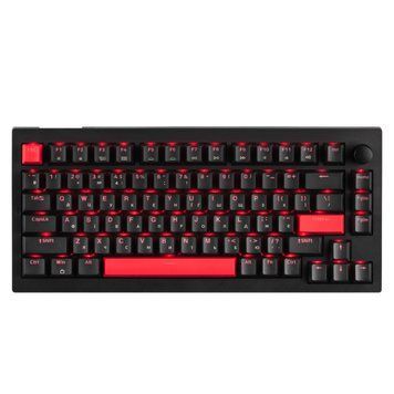 Клавіатура механічна Lemokey X4 84Key, Keychron Brown, USB-A, QMK/VIA, EN/UKR, Red led, чорний X4-A3-UA фото