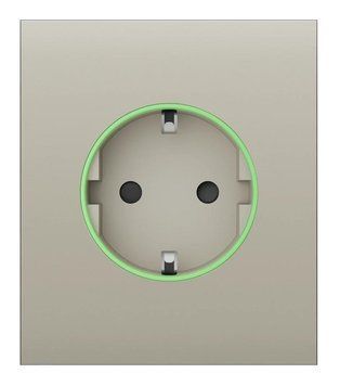 Центральна панель для вбудованої розетки Ajax CenterCover for Outlet smart, Jeweler, бездротової, ivory 000038794 фото