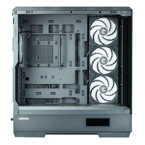 Корпус Zalman P50 DS без БП, 2xUSB3.0, 1xUSBType-C, 4x120мм ARGB, VGA 435мм, LCS ready, TG Side Panel, ATX, чёрный P50DSBLACK фото