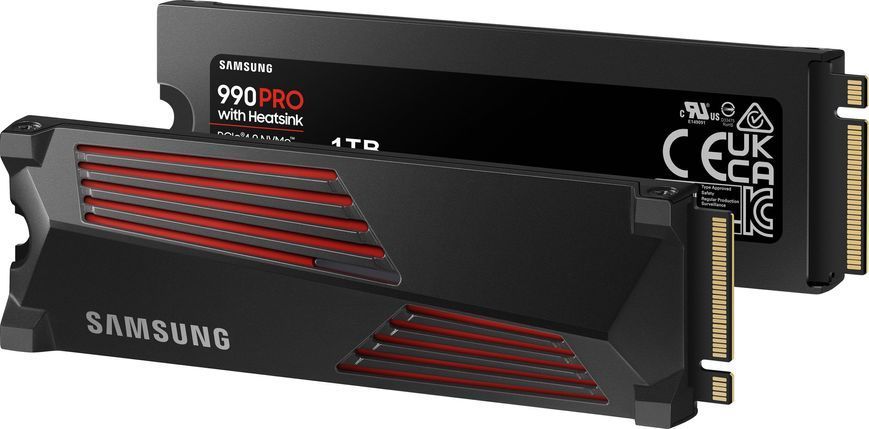 Накопичувач SSD Samsung M.2 1TB PCIe 4.0 990PRO + радіатор MZ-V9P1T0CW фото