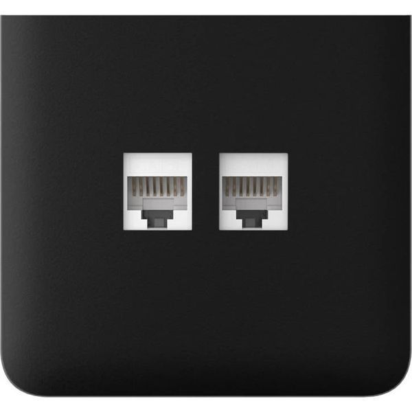Боковая панель для встроенной интернет-розетки Ajax SideCover LAN Vertical черная (126220.319.BL) 000059104 фото