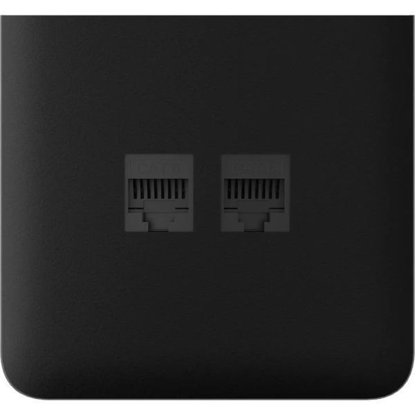 Боковая панель для встроенной интернет-розетки Ajax SideCover LAN Vertical черная (126220.319.BL) 000059104 фото