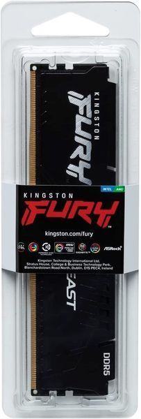 Память ПК Kingston DDR5 32GB 6000 FURY Beast EXPO KF560C36BBE-32 фото