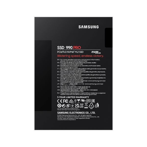 Накопичувач SSD Samsung M.2 4TB PCIe 4.0 990PRO MZ-V9P4T0BW фото