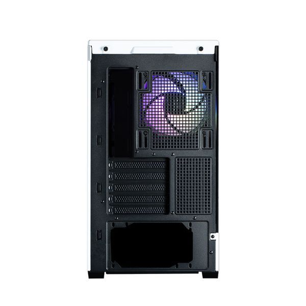 Корпус Zalman P30 без БП, 1xUSB3.0, 1xUSBType-C, 3x120мм ARGB, VGA 420мм, LCS ready, TG Side Panel, mATX, чёрный/белый P30BW фото