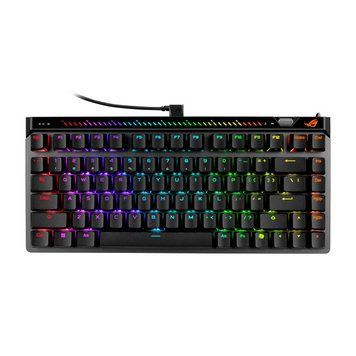 Клавіатура механічна ASUS ROG Falchion Ace 75 HE, 83key, HFX V2 Magnetic Switches, USB-A, EN, RGB, чорний 90MP047H-BKUA20 фото