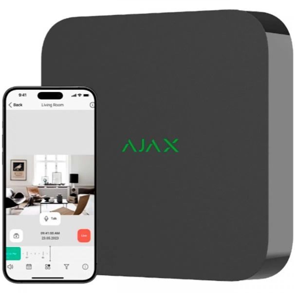 Сетевой видеорегистратор Ajax NVR, 8 каналов, черный 000034515 фото