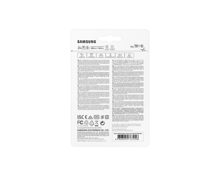 Карта пам'яті Samsung microSD 128GB C10 UHS-I R180MB/s PRO Endurance + SD MB-MJ128KA/EU фото