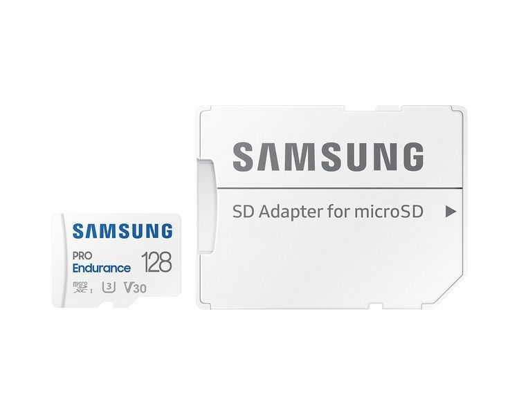 Карта пам'яті Samsung microSD 128GB C10 UHS-I R180MB/s PRO Endurance + SD MB-MJ128KA/EU фото