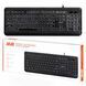 Клавіатура мембранна 2E KS120 104key, USB-A, EN/UK, White LED, чорний 2E-KS120UB_UA фото 15