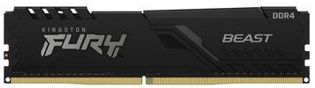 Память ПК Kingston DDR4 16GB KIT (8GBx2) 3600 FURY Beast KF436C17BBK2/16 фото