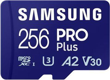 Карта памяти Samsung microSDXC 256GB C10 UHS-I R180/W130MB/s PRO Plus + SD MB-MD256SA/EU фото