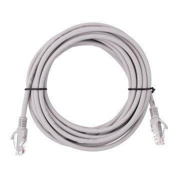 Патч-корд 2E САТ 5e, UTP, 5м, 26AWG, RJ45, 7/0.16, Cu, LSZH, сірий 2E-PC5ECU-5LSZH-GRY фото