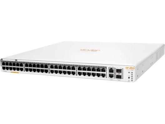 Комутатор HPE Aruba Instant On 1960 48xGE, 40p Class4 8p Class6 PoE 600W, 2хSFP+10GE, 2х10GBASE-T ports, LT Warranty JL809A фото