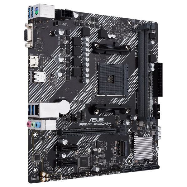 Материнcька плата ASUS PRIME A520M-K sAM4 A520 2xDDR4 HDMI D-Sub mATX 90MB1500-M0EAY0 фото
